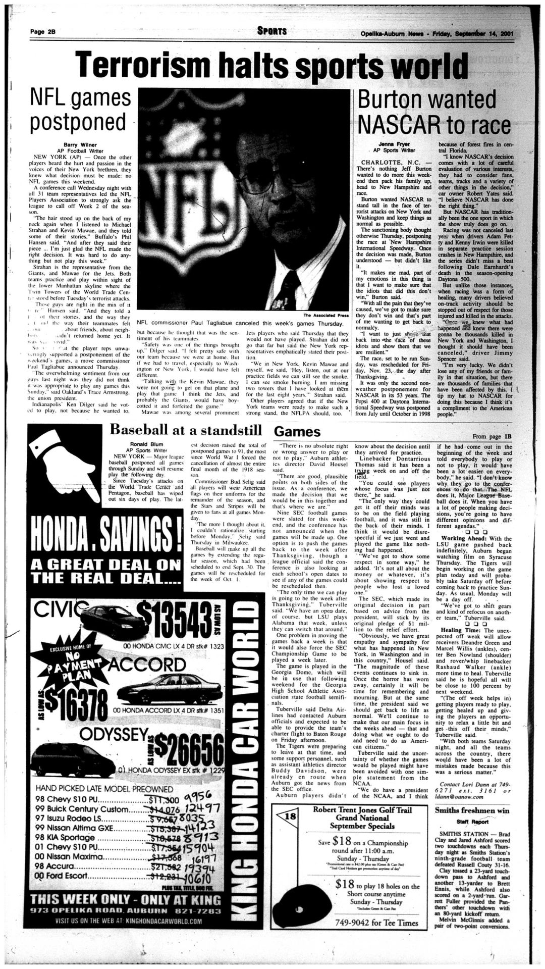 Friday, Sept. 14, 2001